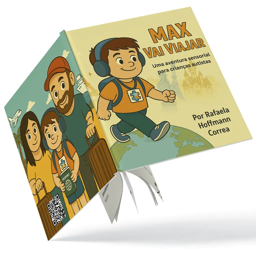 Max Vai Viajar: Uma Aventura Sensorial Para Crianças Autistas (Edição em portugues) | Rafaela Hoffmann Correa