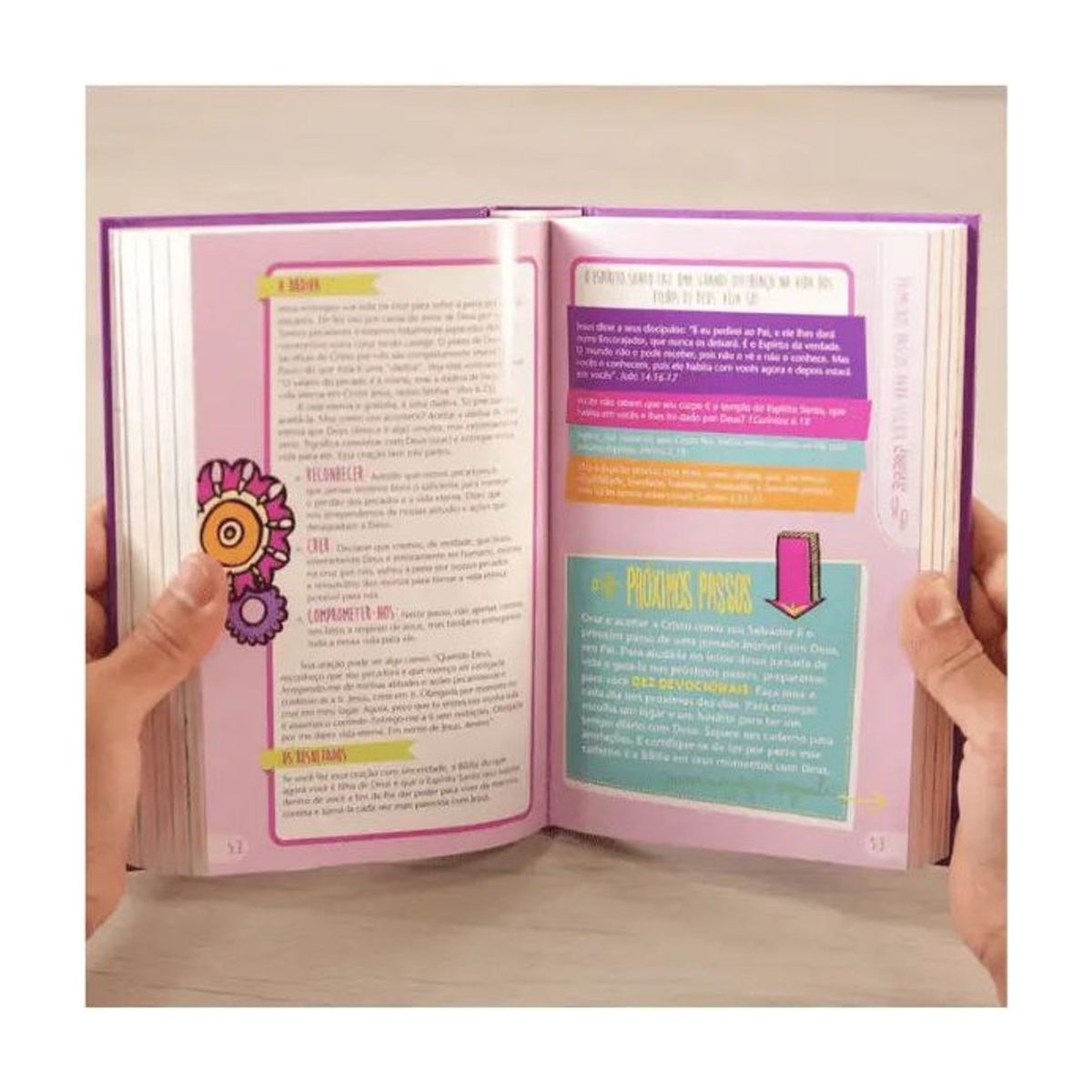 Bíblia de Estudo Aplicação Pessoal para Meninas | NVT | Média Rosa | Capa Dura