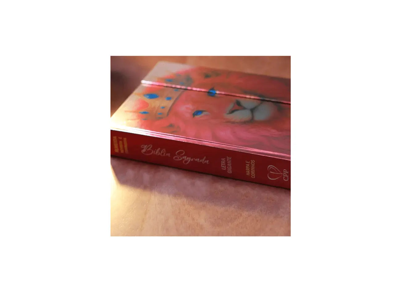 Bíblia Sagrada Rei Leão Rosa | ARC | Letra Gigante | Harpa Avivada e Corinhos | Capa Dura Carteira