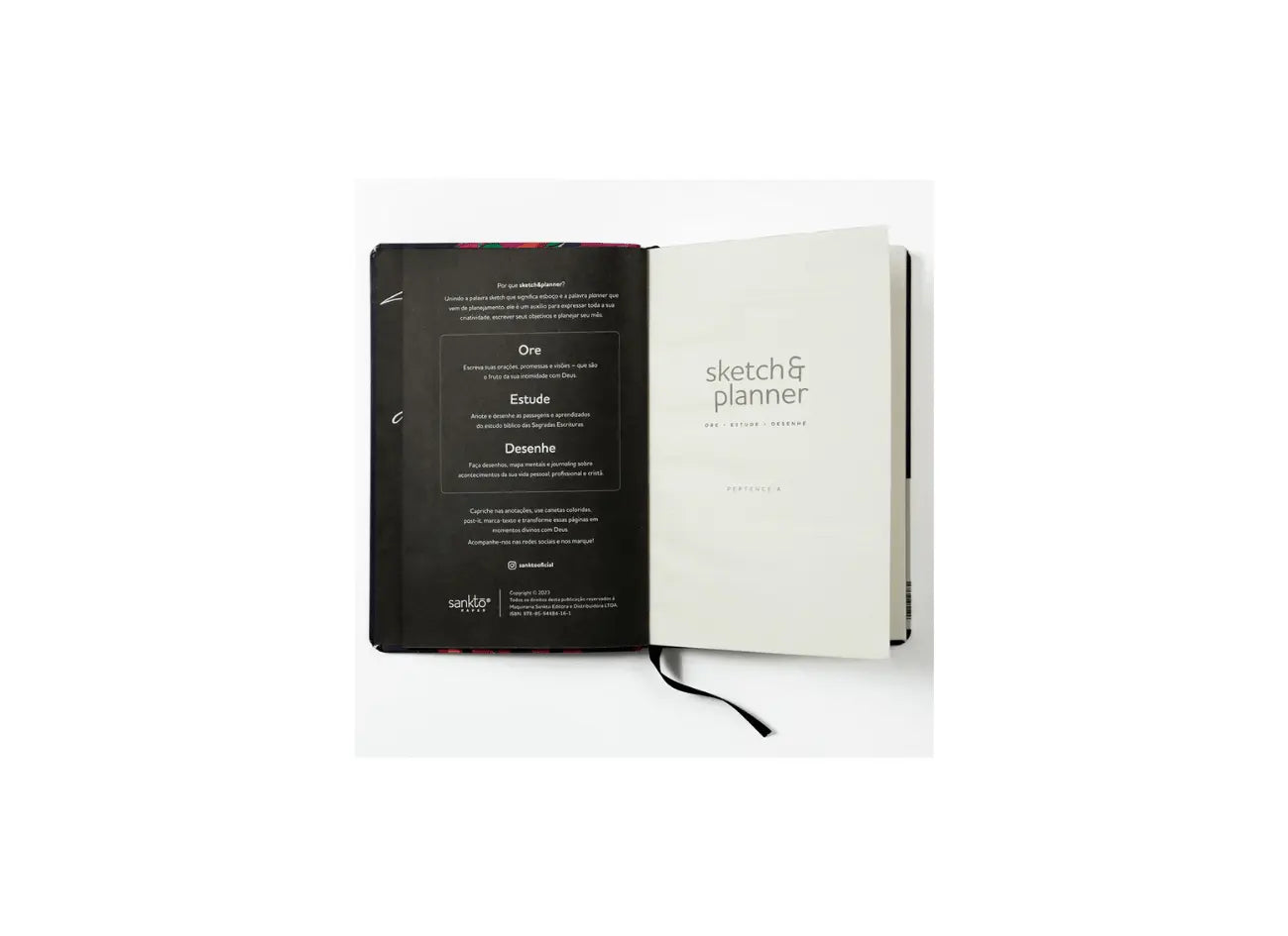 Sketch e Planner | Capa Brochura Coração em Chamas