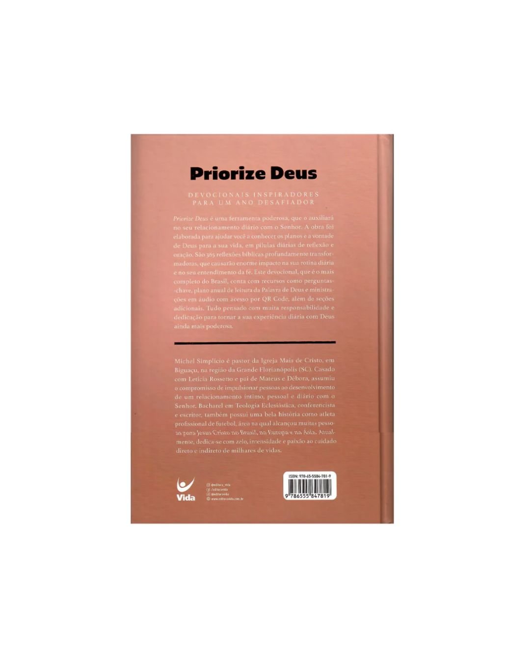 Devocional Priorize Deus 2026 | Mocha | Michel Simplício