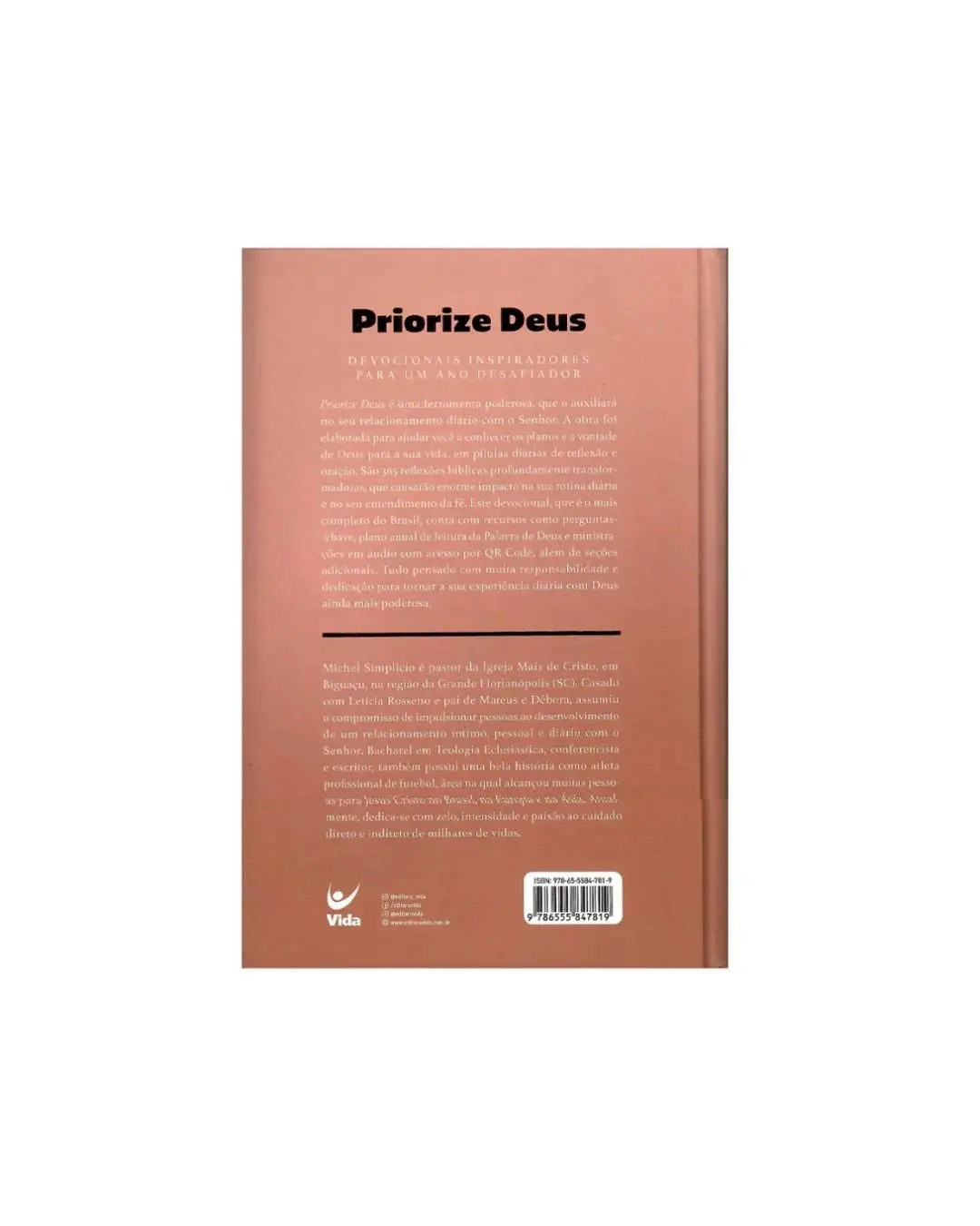 Devocional Priorize Deus 2026 | Mocha | Michel Simplício