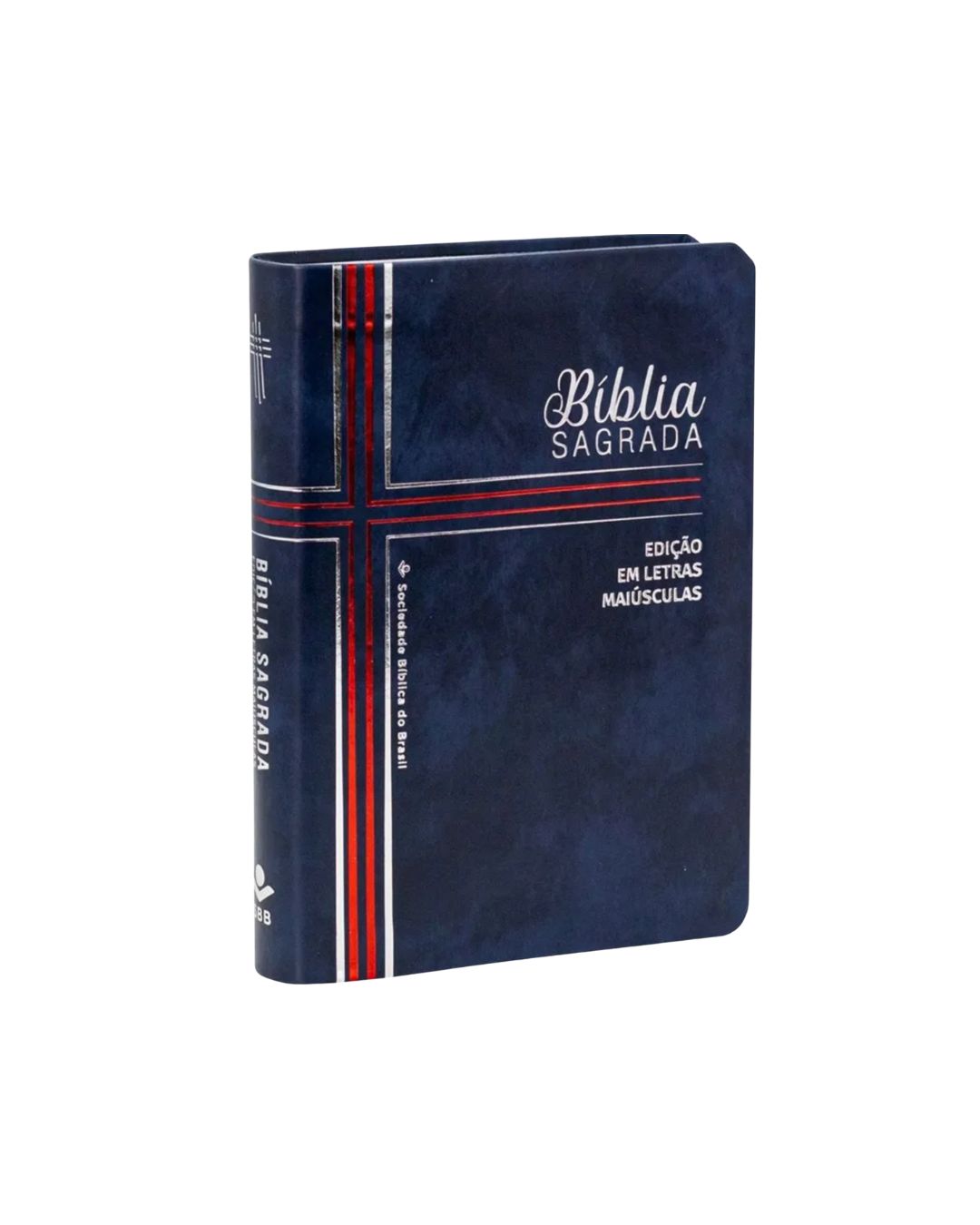 Bíblia Sagrada | Edição com Letras Maiúsculas | NTLH | Capa Luxo Azul