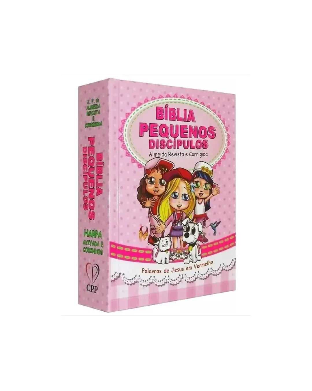 Bíblia Pequenos Discípulos | ARC | Letra Grande | Capa Dura Feminina