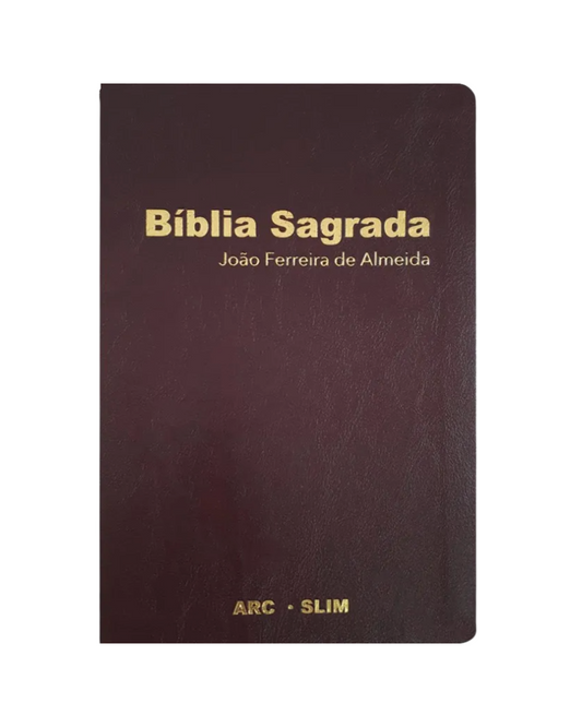 Bíblia Sagrada Slim | ARC | Capa Luxo Vinho