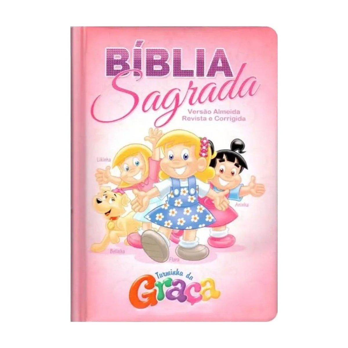 Bíblia da Turminha da Graça | Capa Almofadada | Menina