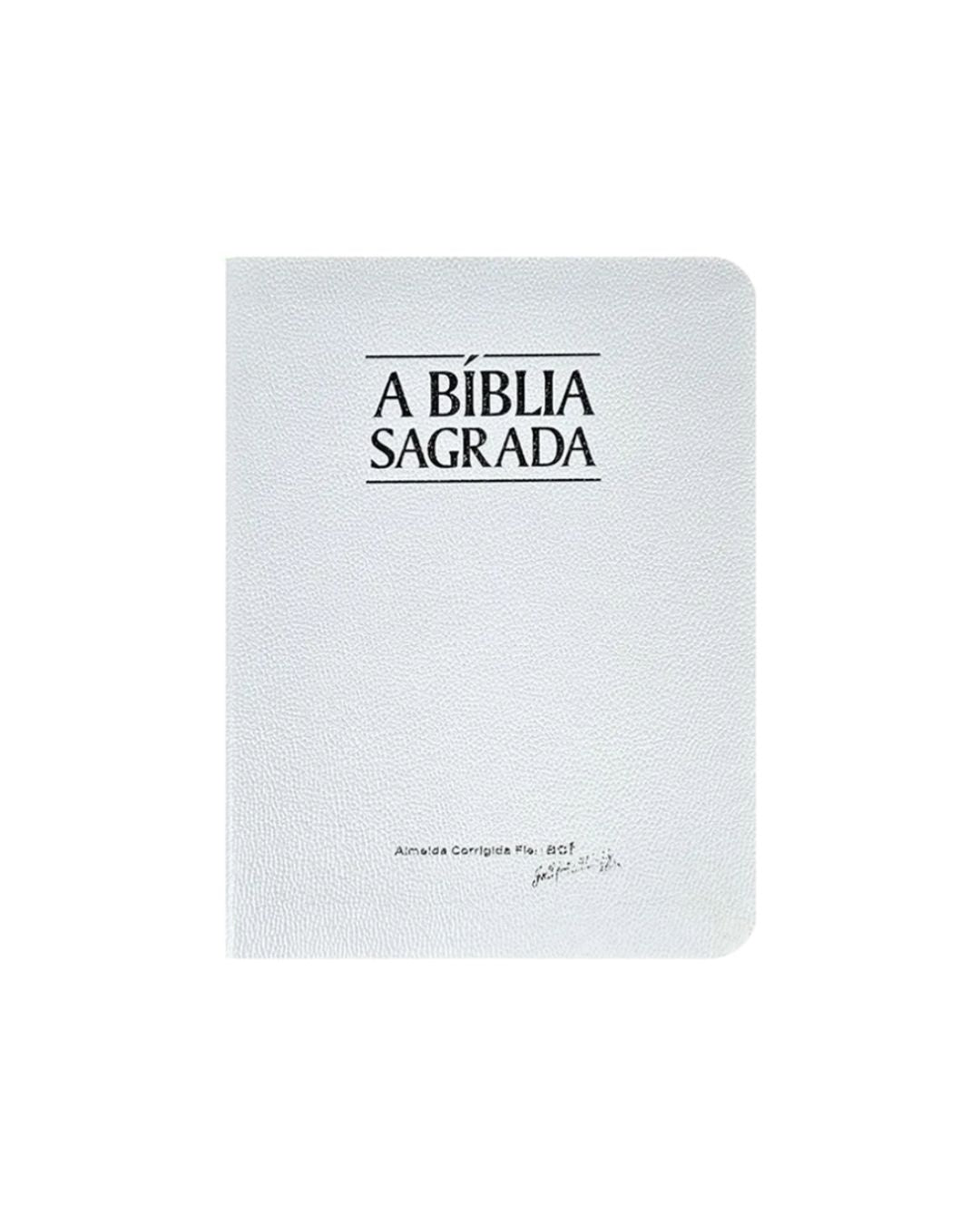 Bíblia Sagrada | ACF | Letra Média | Capa Semi Luxo Branca