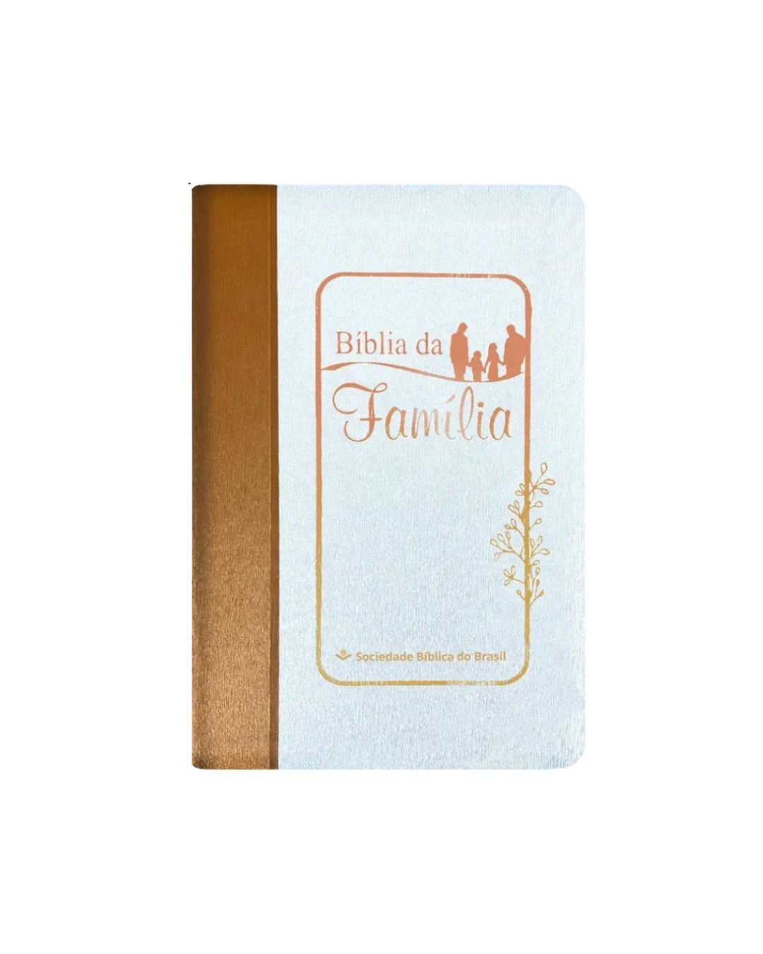 Bíblia da Família | ARA | Letra Normal | Capa Luxo Branco e Marrom