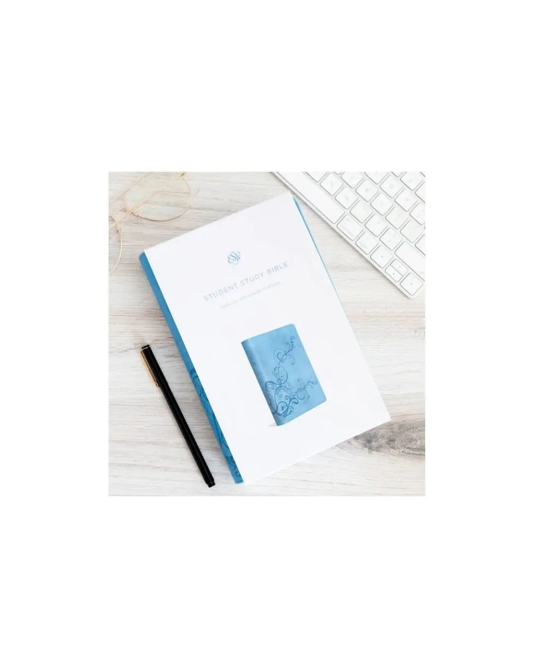 Student Study Bible, TruTone, Sky Blue with Ivy DesignÂ
