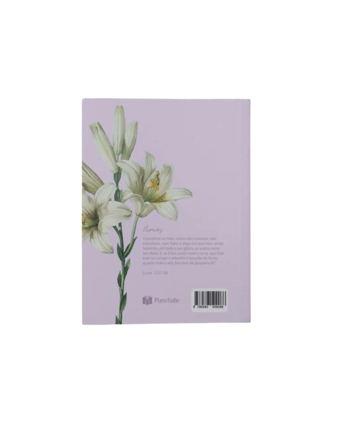 Bíblia Sagrada Média Lírios | ARC | Capa Brochura Lilás