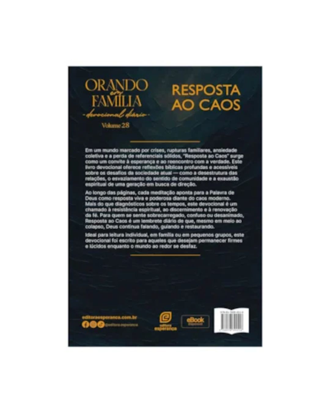 Orando Em Família | Devocional Diário | Resposta Ao Caos