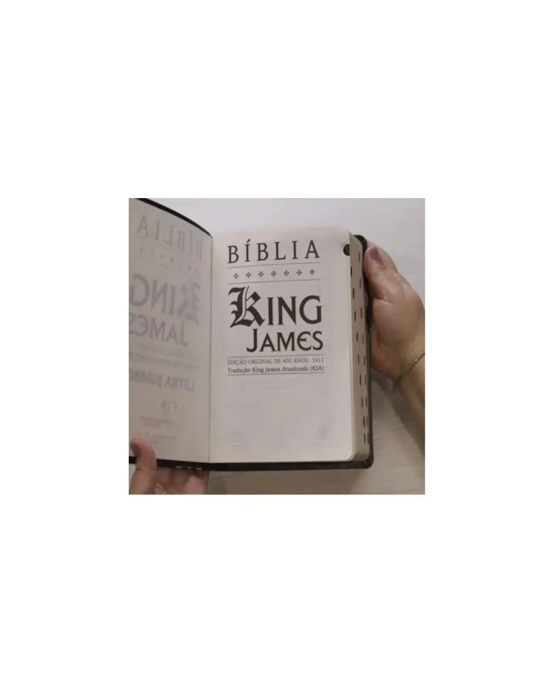Bíblia King James Atualizada | Letra Jumbo | Capa Arabesco Preta