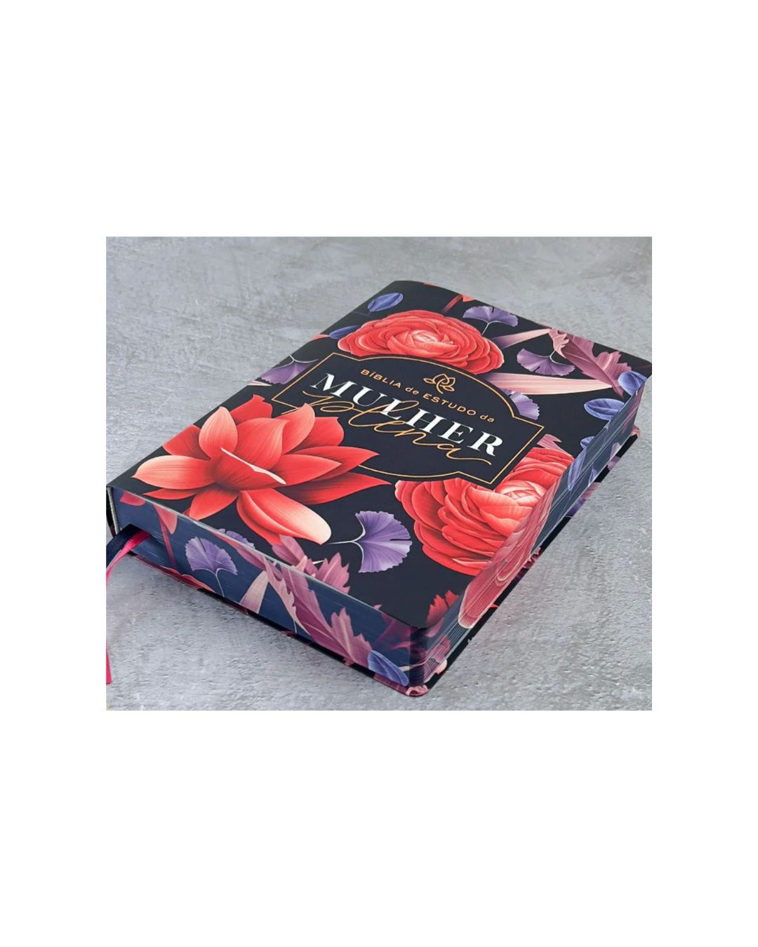 Bíblia De Estudo Da Mulher Plena | NVI | Capa Luxo Big Flower