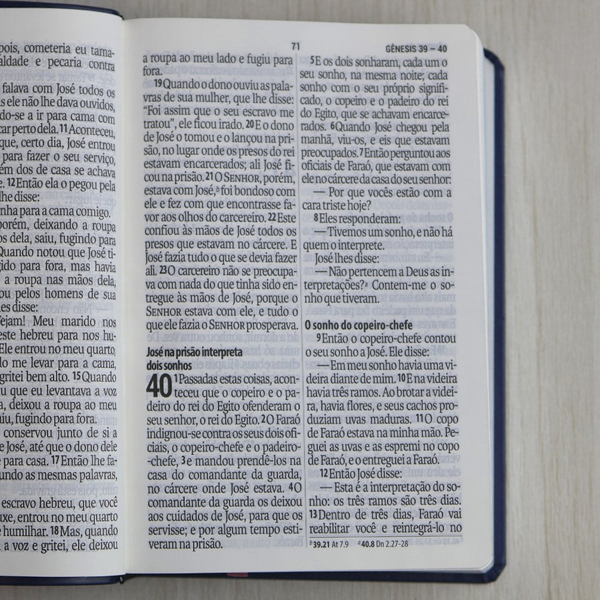 Holy Bible | Super Giant Print | NAA | Blue and Pink Luxury Cover