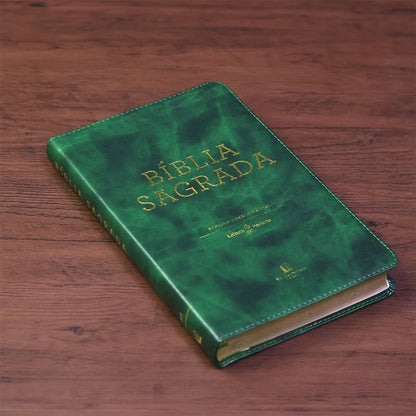 Holy Bible | ACF | Perfect Reading | Green Soft Leather Cover