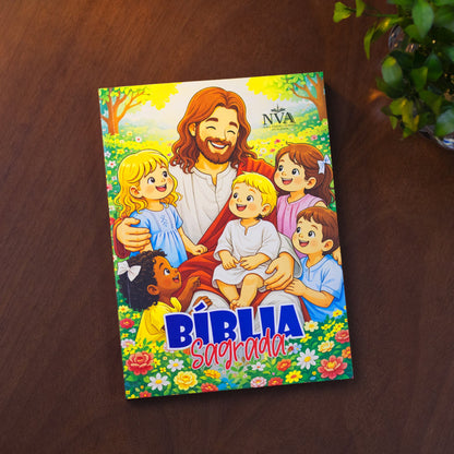 Holy Bible Jesus and the Children | NVA | Full Color | Paperback
