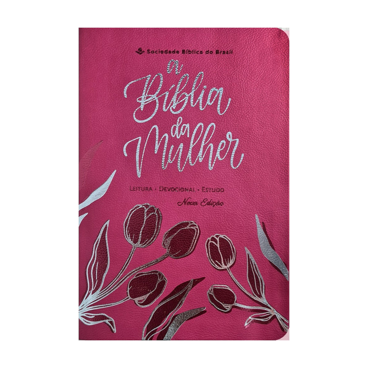 A Bíblia da Mulher | Letra Grande | ARC | Capa Luxo Rosa