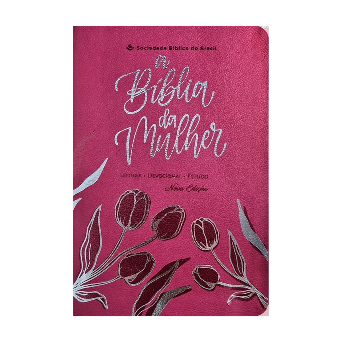 A Bíblia da Mulher | Letra Grande | ARC | Capa Luxo Rosa