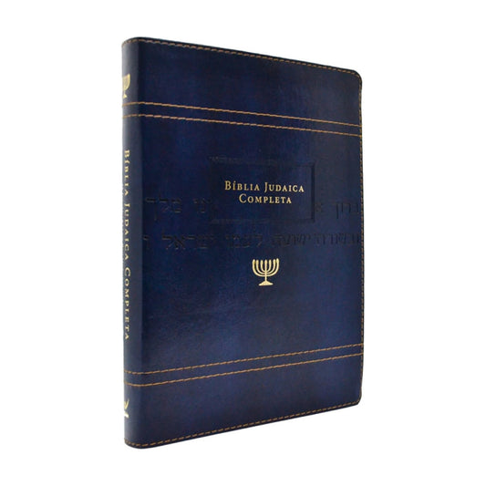 Bíblia Judaica Completa | Letra Normal | Capa Luxo Azul