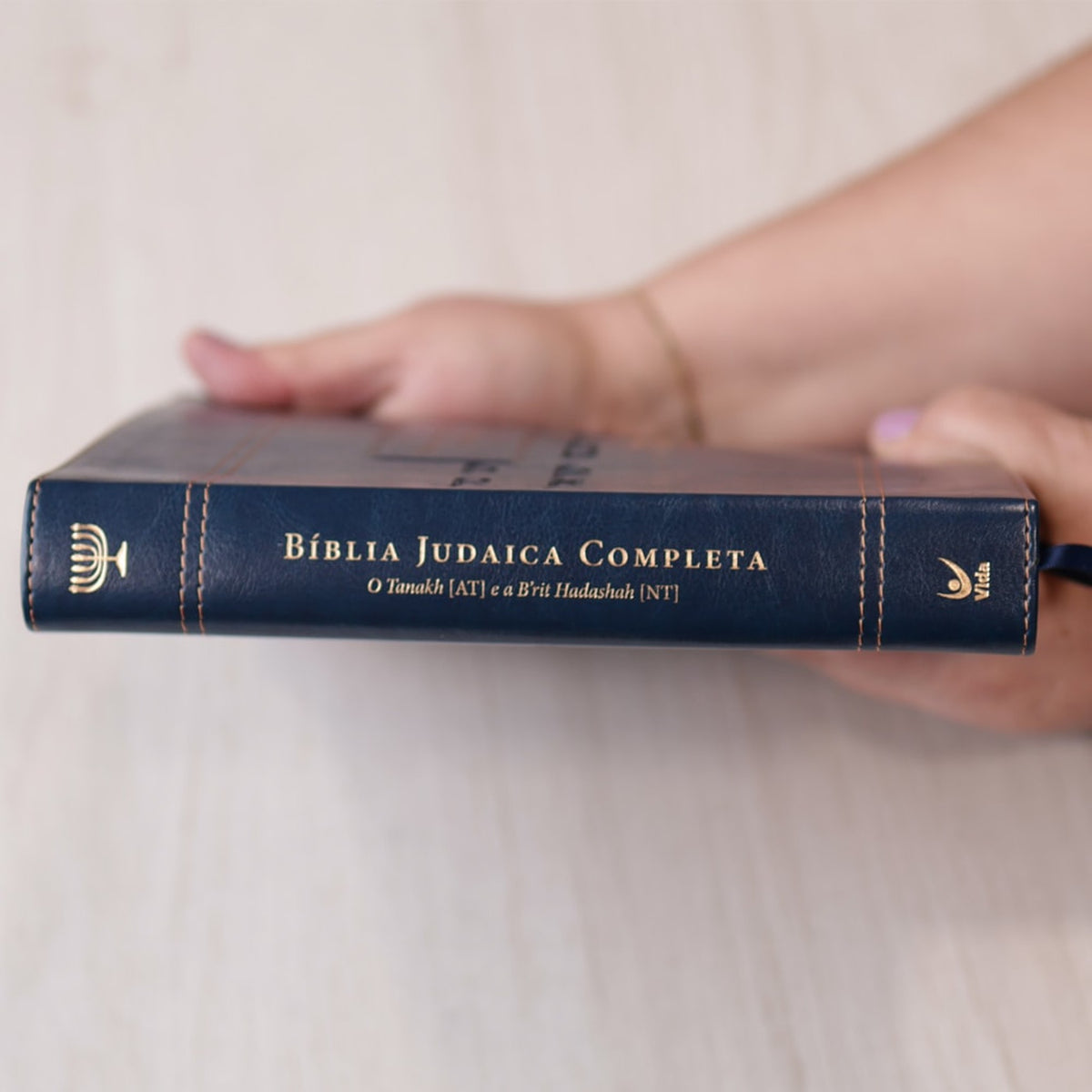 Bíblia Judaica Completa | Letra Normal | Capa Luxo Azul