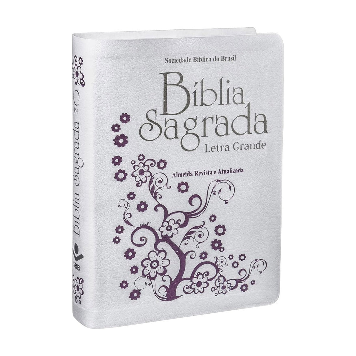 Bíblia Sagrada | Letra Grande | ARA | Capa Couro Branca
