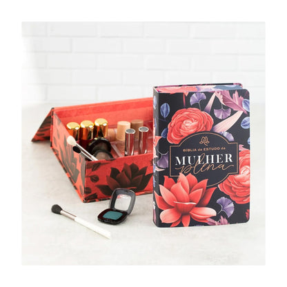Full Woman Study Bible | NVI | Big Flower Luxury Cover