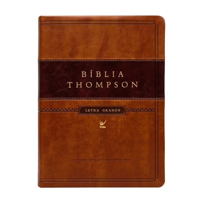 Thompson Study Bible | AEC | Large Print | Brown Luxury Cover with Index