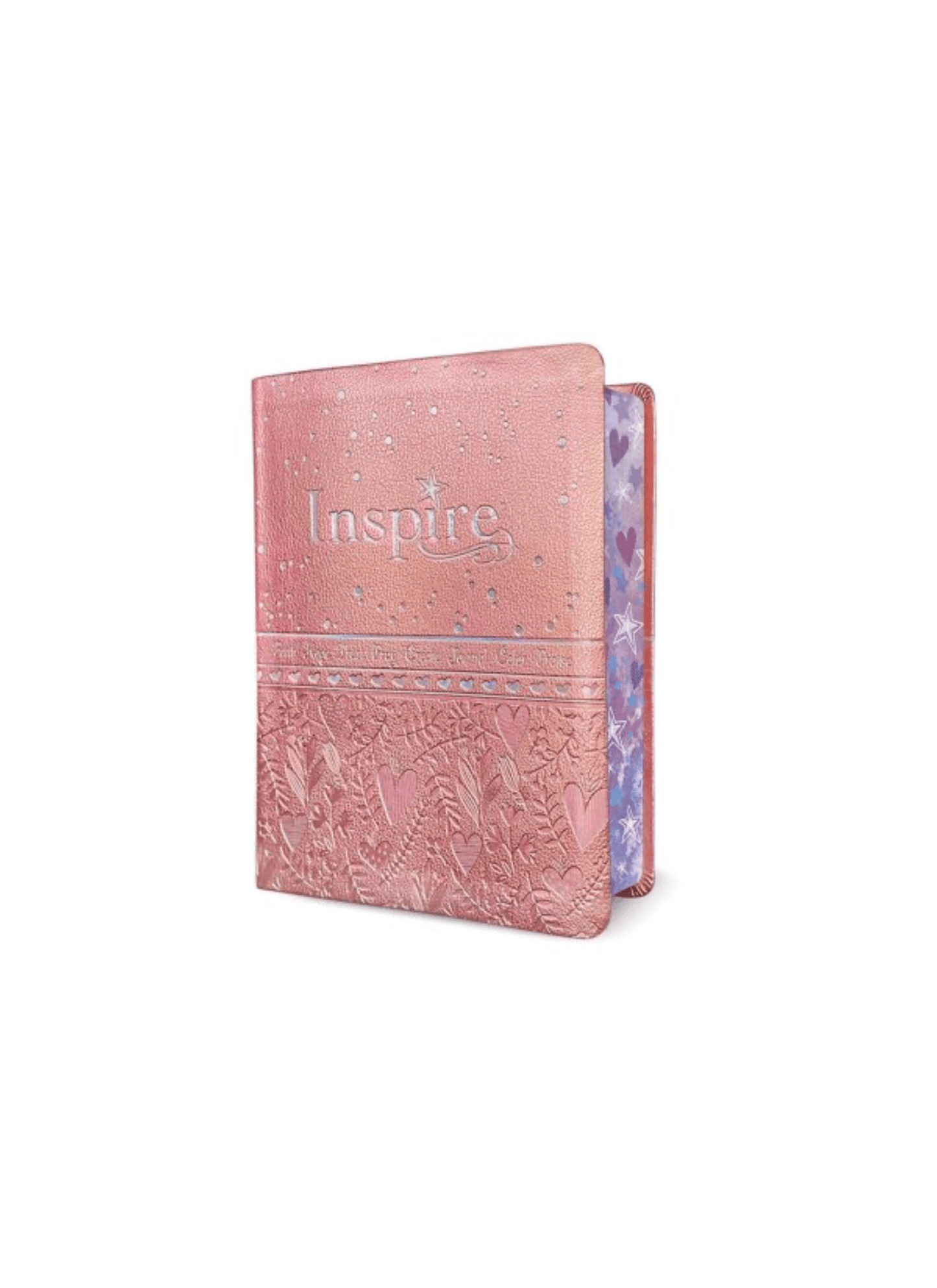 NLT Inspire Bible for Girls: The Bible for Coloring  & Creative Journaling | soft leather-look, pink