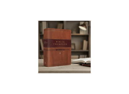 Bíblia de Estudo Thompson | AEC Letra Grande | Capa Luxo Marrom c/ índice