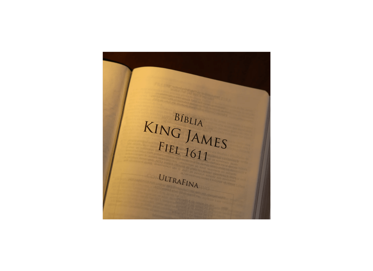 Bíblia King James 1611 | Fiel | Ultrafina Preta