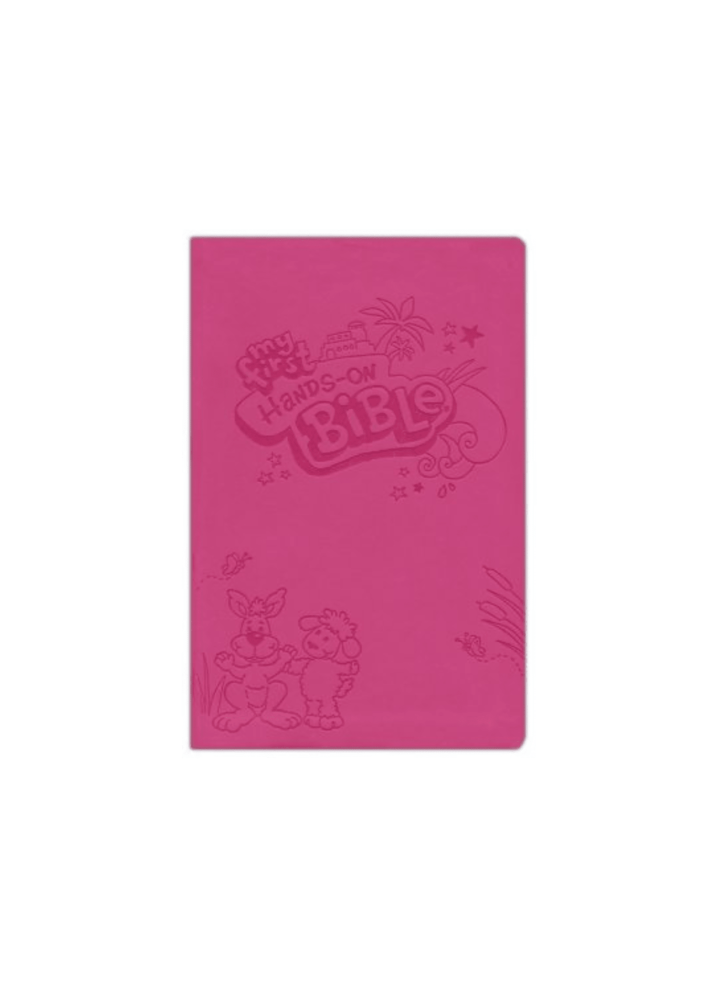 My First Hands-on Bible--soft leather-look, pretty pink