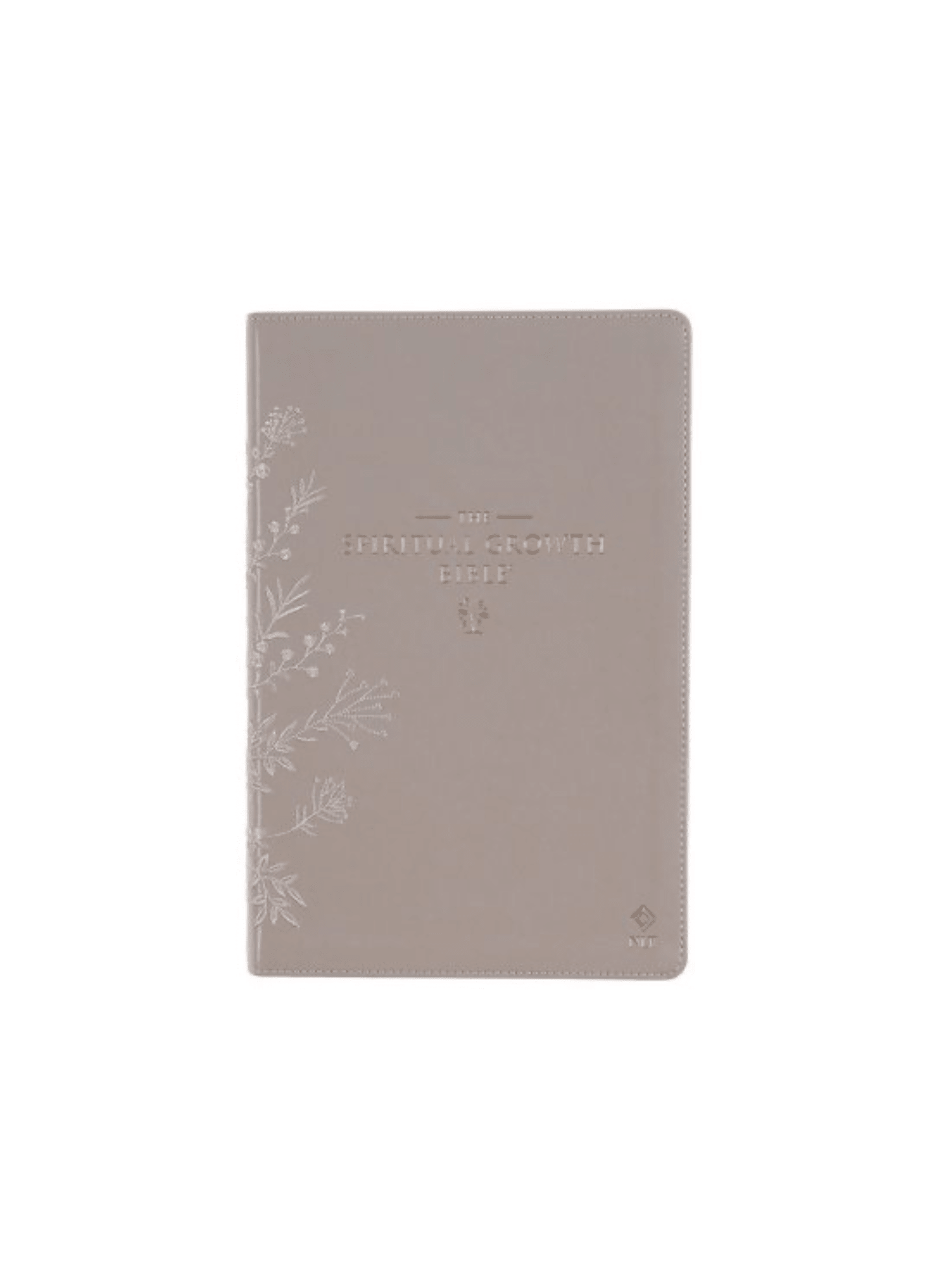 NLT Spiritual Growth Bible | Soft leather floral with embroidery