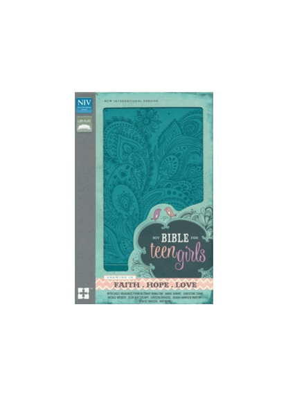 NIV Bible for Teen Girls | Soft leather Caribbean blue