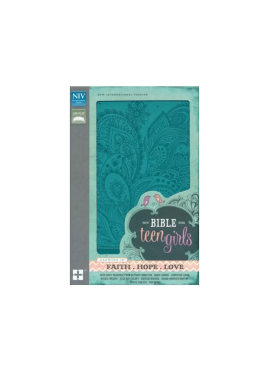NIV Bible for Teen Girls | Soft leather Caribbean blue 