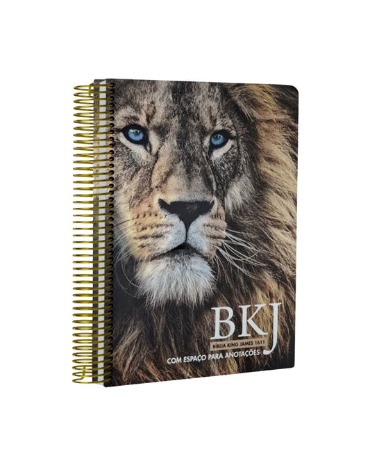 Bíblia King James 1611 Anote Leão Adonai | BKJ | Letra Normal | Com Espaço Para Anotações
