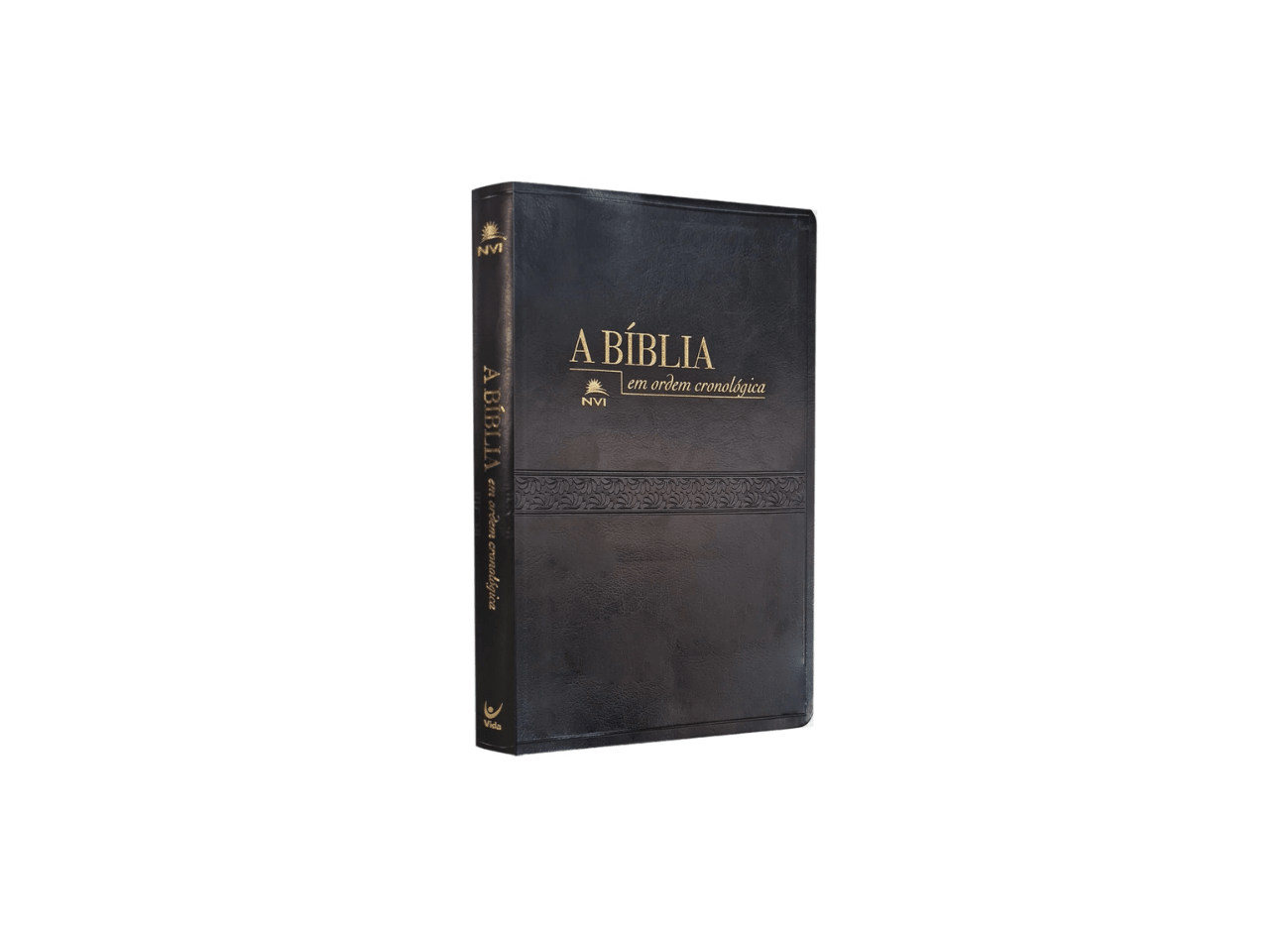 Bíblia em Ordem Cronológica | NVI Letra Normal | Capa Luxo Preta Textura