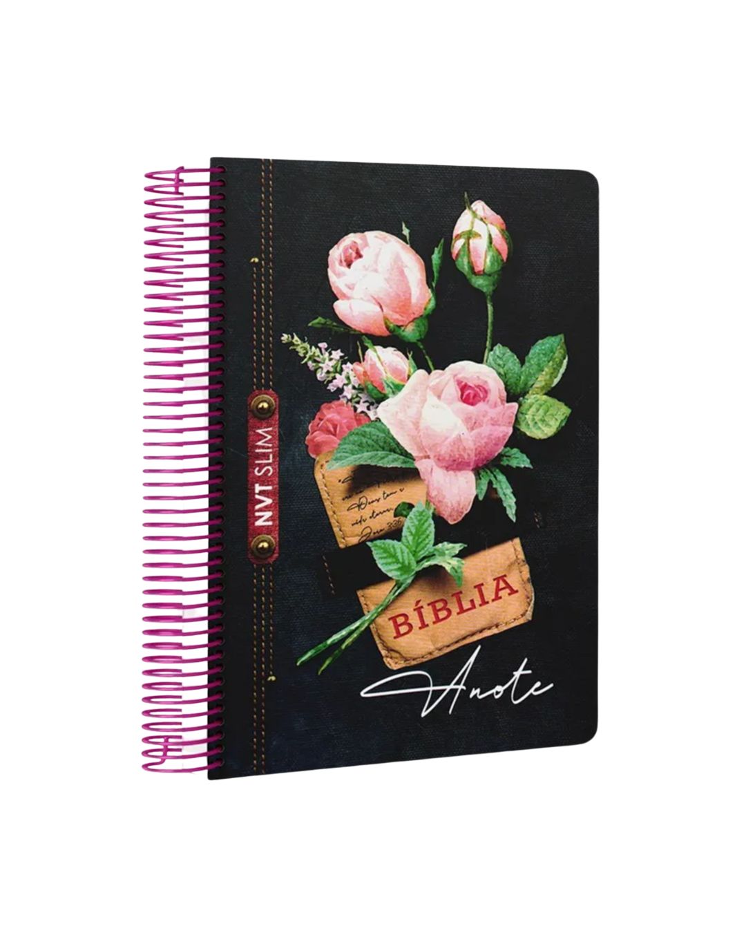 Biblia Anote Slim/NVT/ Capa Espiral Jeans Black