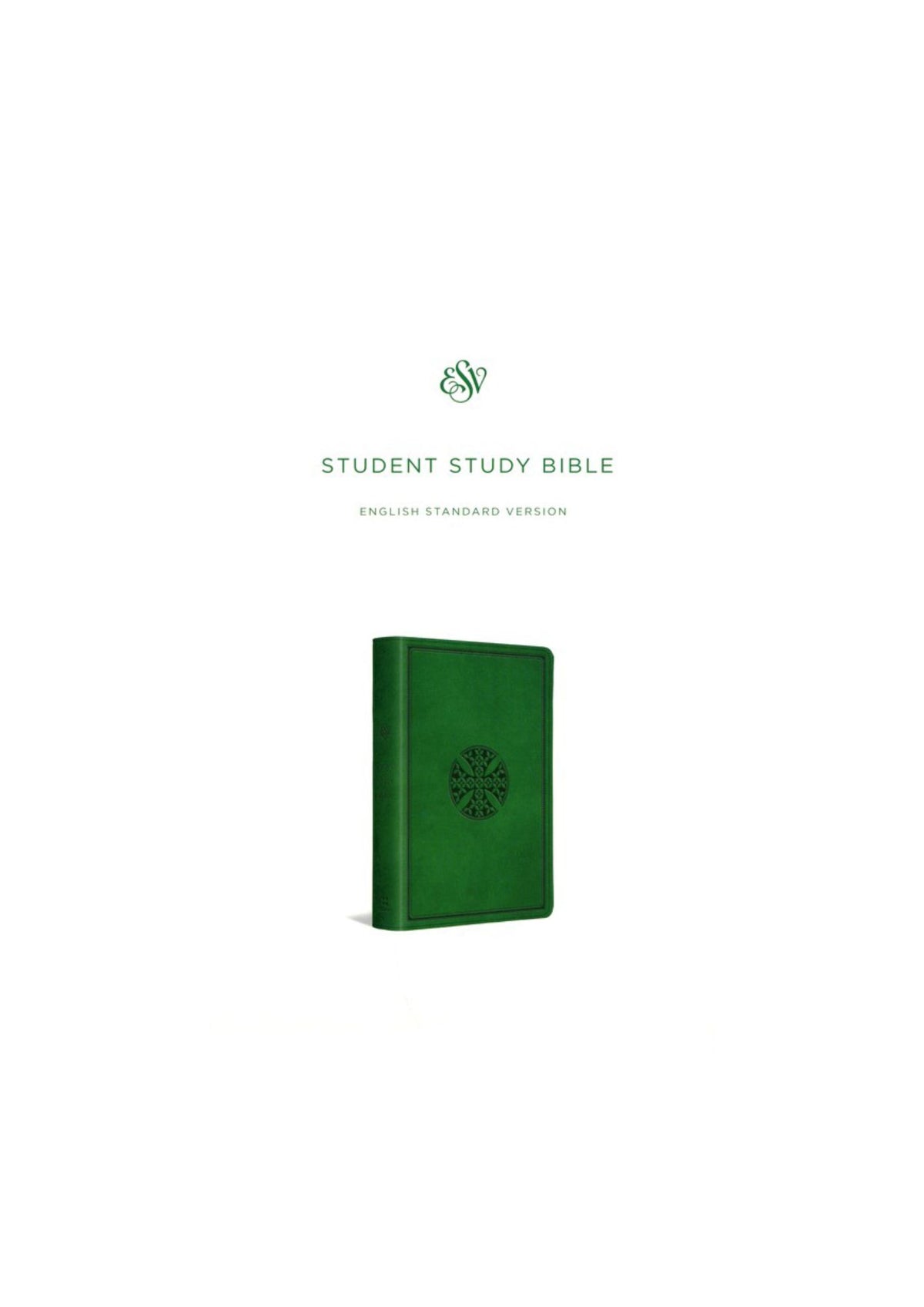ESV Student Study Bible, Trutone, Green with Mosaic Cross Design