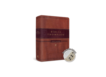 Bíblia de Estudo Thompson | AEC Letra Grande | Capa Luxo Marrom c/ índice