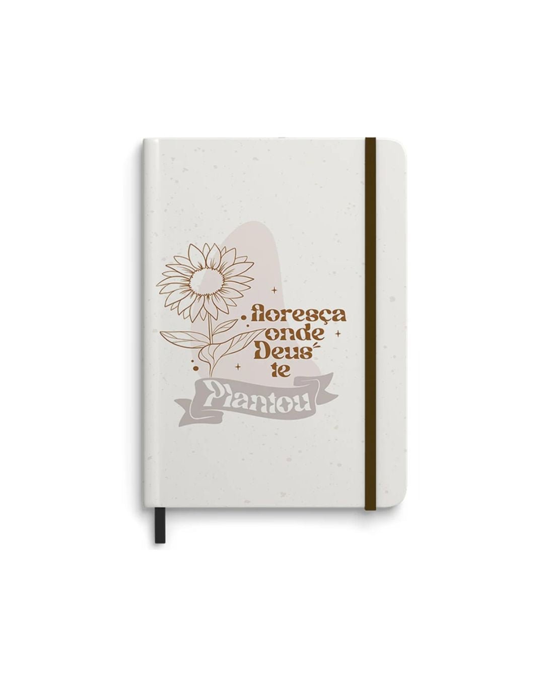 Caderno Moleskine | Com Pauta | Floresça Onde Deus Te Plantou
