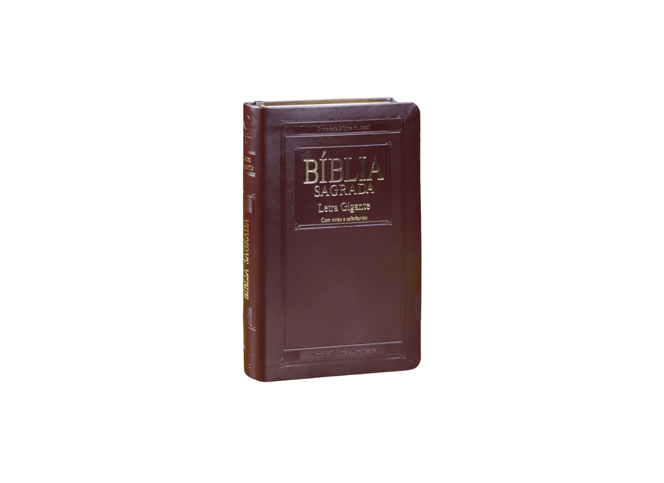 Bíblia Sagrada | Letra Gigante | ARA | Capa Marrom Nobre Luxo | c/ índice