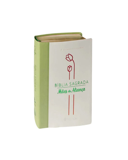 Bíblia Sagrada Mães Da Aliança | ARA | Letra Normal | Capa Luxo Verde Marfim