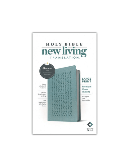 NLT Filament Premium Value Thinline Bible - Teal