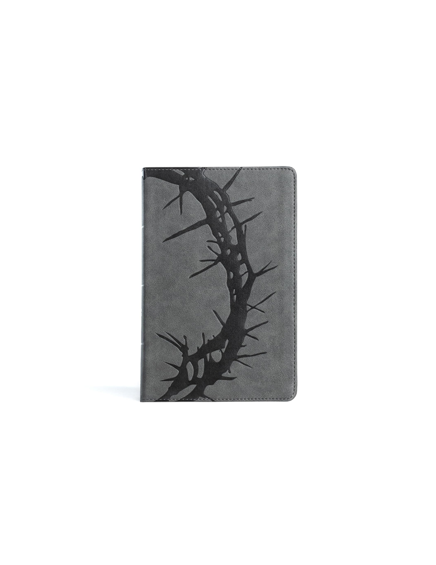 CSB Large Print Charcoal Crown Leathertouch