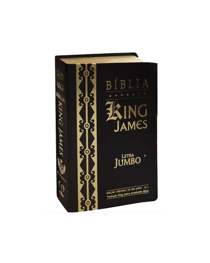 Bíblia King James Atualizada | Letra Jumbo | Capa Arabesco Preta