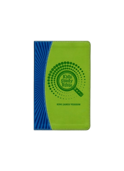 KJV Kids Study Bible | Soft leather blue/green