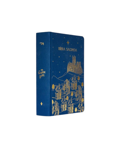 Bíblia The Purpose Book | A21 | Letra Normal | Espaço Para Anotações | Capa Tecido Azul Reino