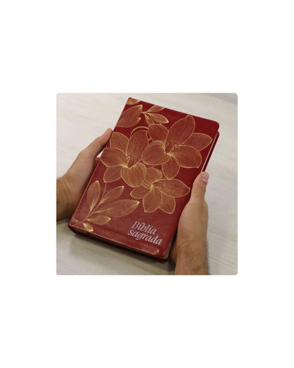 Bíblia Sagrada Leitura Perfeita | NVI | Letra Gigante | Capa Couro Soft Vinho