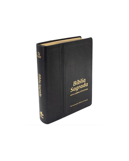 Bíblia Sagrada | NAA | Letra Gigante | Capa Couro Legítimo Preta