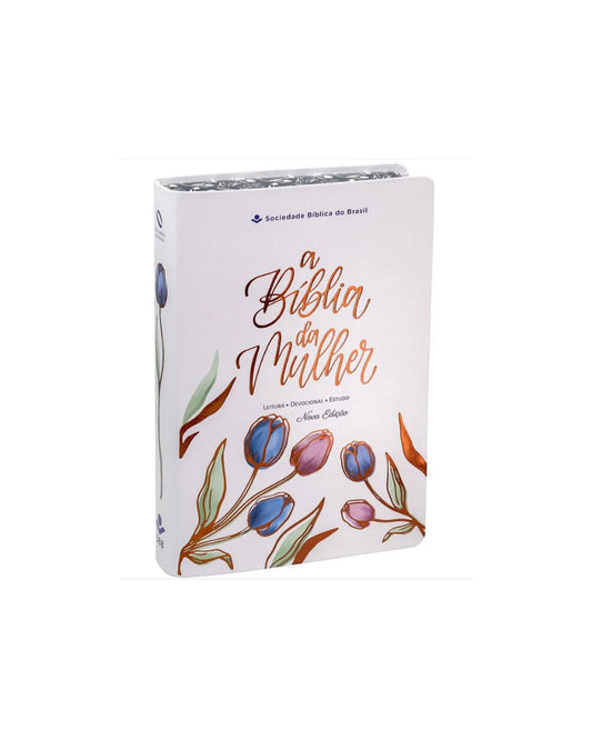 A Bíblia Da Mulher | Letra Grande | NAA | Capa Luxo Branca